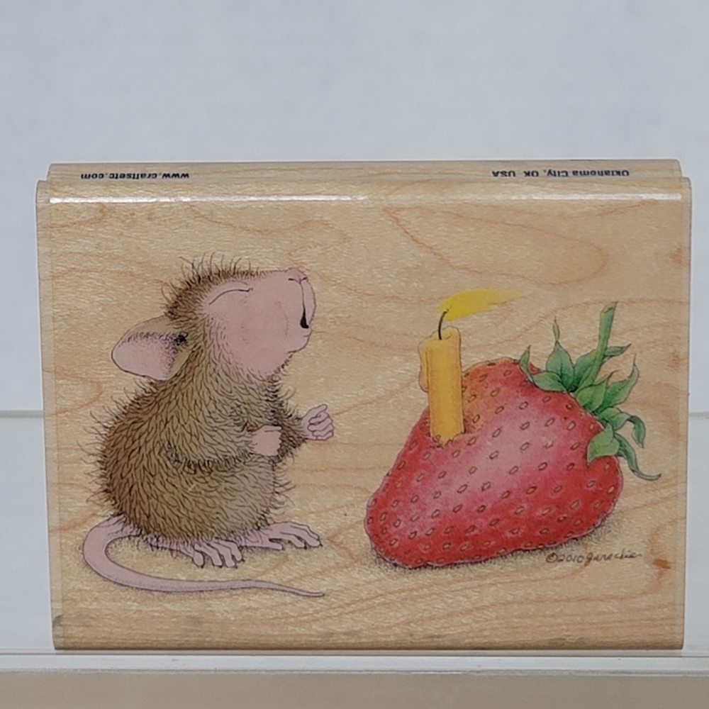 House Mouse Stamp Stampabilities House-Mouse Rubber Stamp Full of Hot Air
